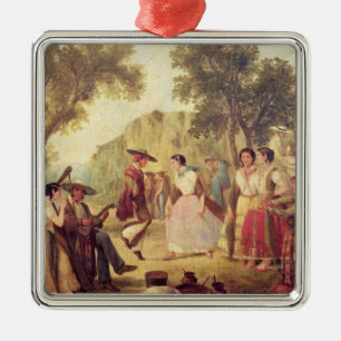 A Popular Dance Metal Ornament