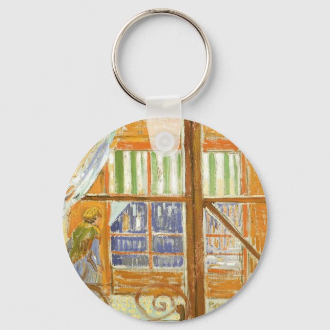 A Pork Butcher's Shop Window by Vincent van Gogh Keychain (Front)