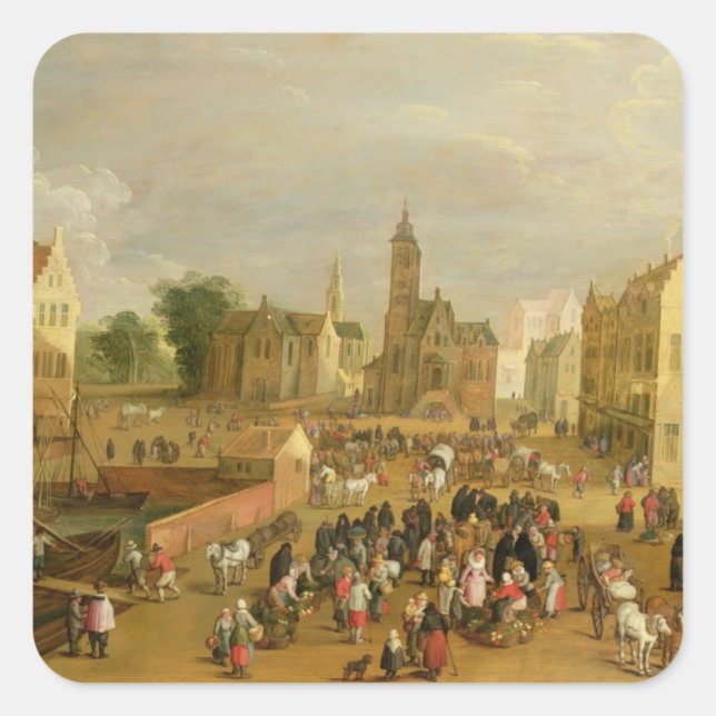 A Port Square Sticker (Front)