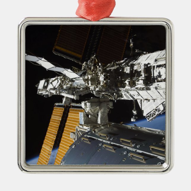 A portion of the Columbus laboratory Metal Ornament (Front)