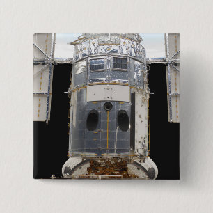A portion of the Hubble Space Telescope 2 Inch Square Button