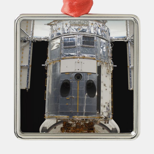 A portion of the Hubble Space Telescope Metal Ornament (Front)