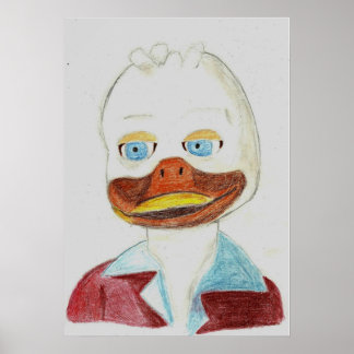 A portrait of Howard the duck Poster