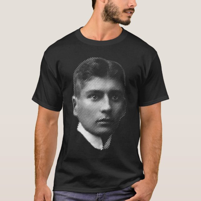A Portrait of writer Franz Kafka T-Shirt (Front)