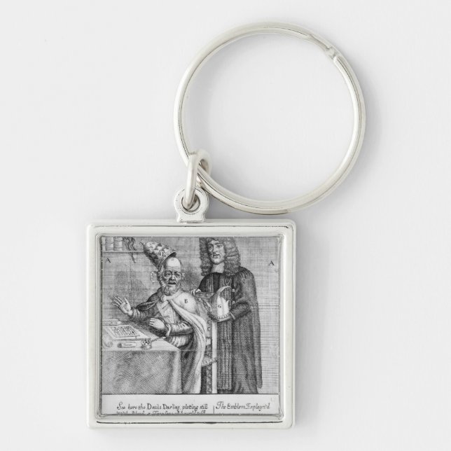 A Portrayal of Titus Oates Keychain (Front)