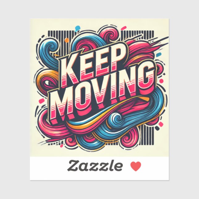 A positive message sticker to keep going (Sheet)