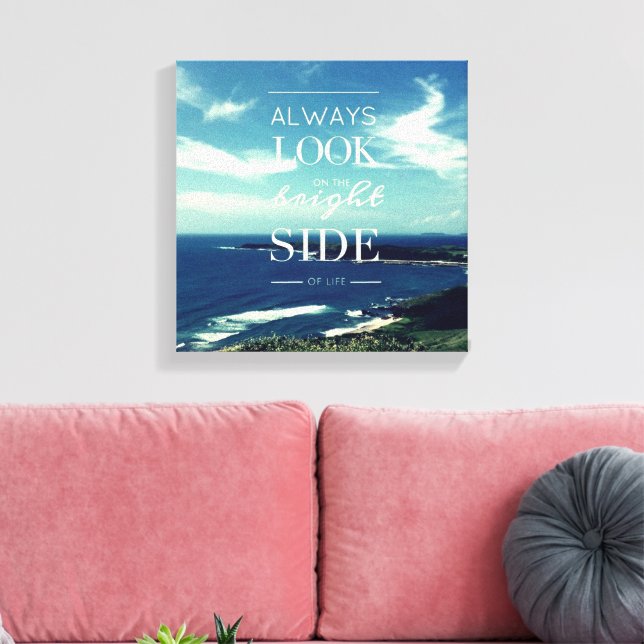 A Positive Outlook on Life / ©Seascape Canvas Print (Insitu(LivingRoom))