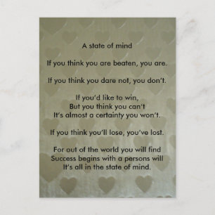 A Positive State of Mind Postcard