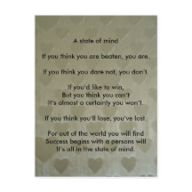 A Positive State of Mind