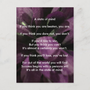 A Positive State of Mind Postcard
