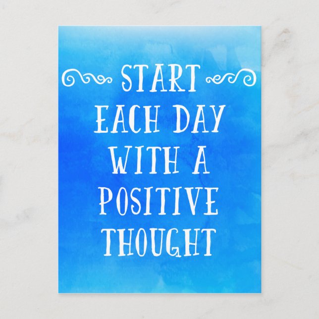 A Positive Thought Postcard (Front)