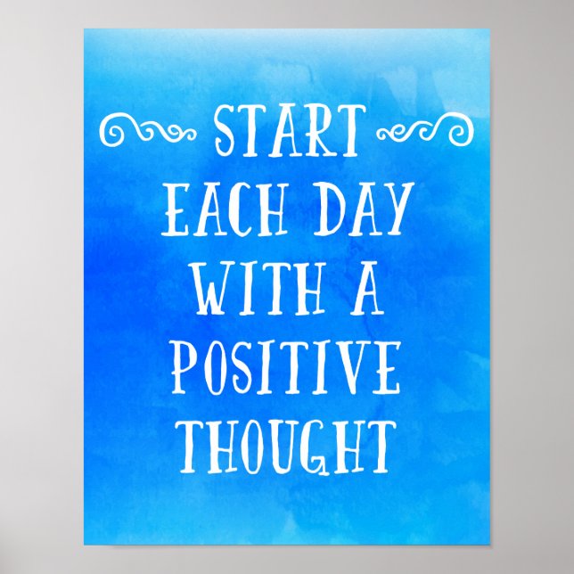 A Positive Thought Poster (Front)
