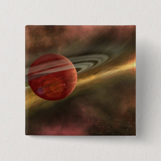 A possible newfound planet 2 inch square button (Front)