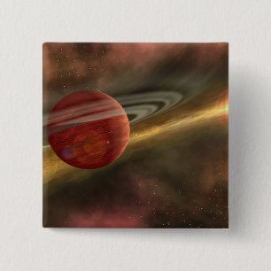 A possible newfound planet 2 inch square button
