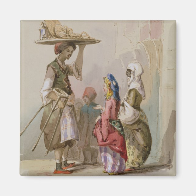 A pot seller, c.1855 magnet (Front)