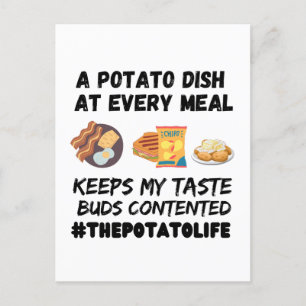 A potato dish at every meal   postcard