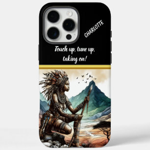 A powerful warrior spirit connected to nature iPhone 16 pro max case