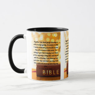 A Prayer For Family Protection Two-Tone Mug