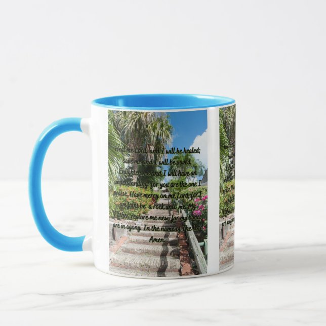 A Prayer For Healing Two-Tone Mug (Left)
