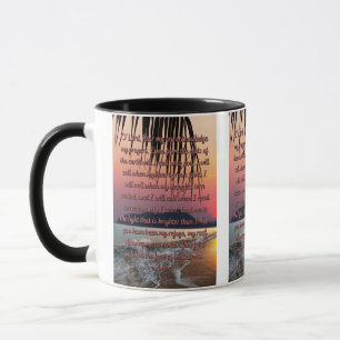 A Prayer For Living In Faith Two-Tone Mug