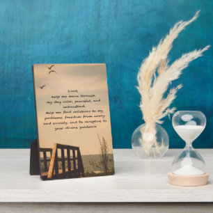 A Prayer for Serenity and Peace of Mind Plaque