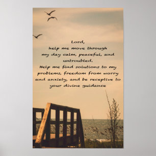 A Prayer for Serenity and Peace of Mind Poster
