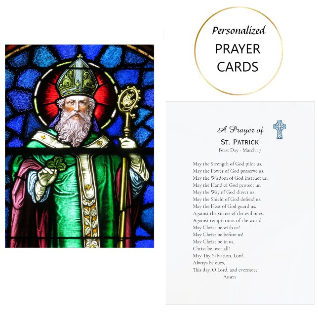A Prayer of St. Patrick Catholic Prayer Card  (Creator Uploaded)