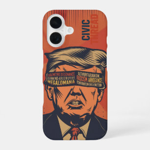 A president blindfolded by mental issues iPhone 16 case