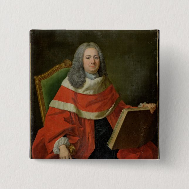 A President of the Parliament 2 Inch Square Button (Front)