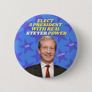 A President with real STEYER Power 2 Inch Round Button