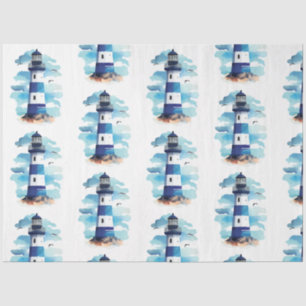 A Pretty Blue Nautical Series Design 9 Tissue Paper