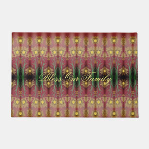 A Pretty Floral Door Mat