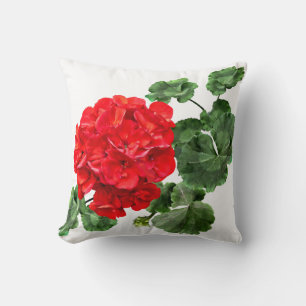 a pretty flower throw pillow