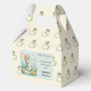 a pretty little Dinosaur Watercolor Hatching Soon Favor Box