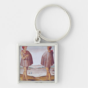 A Priest from Secoton in Virginia Keychain