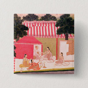 A Prince and his Harem 2 Inch Square Button