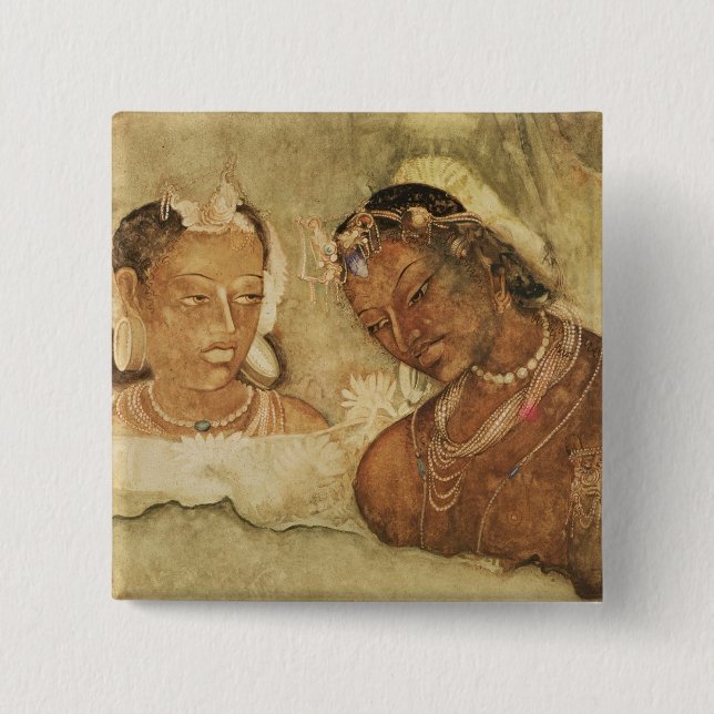 A Princess and her Servant 2 Inch Square Button (Front)