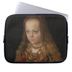A Princess of Saxony, c.1517 (oil on panel) Laptop Sleeve