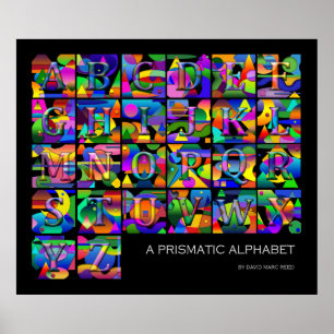 A Prismatic Alphabet Poster