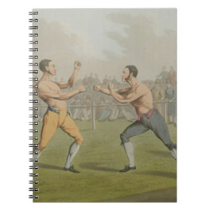 A Prize Fight, aquatinted by I. Clark, pub. by Tho Notebook