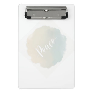 A product with a design of "peace" mini clipboard