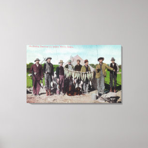 A Profitable Pastime on the Snake River Canvas Print