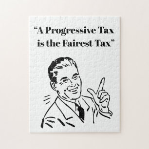 A Progressive Tax is the Fairest Tax Jigsaw Puzzle