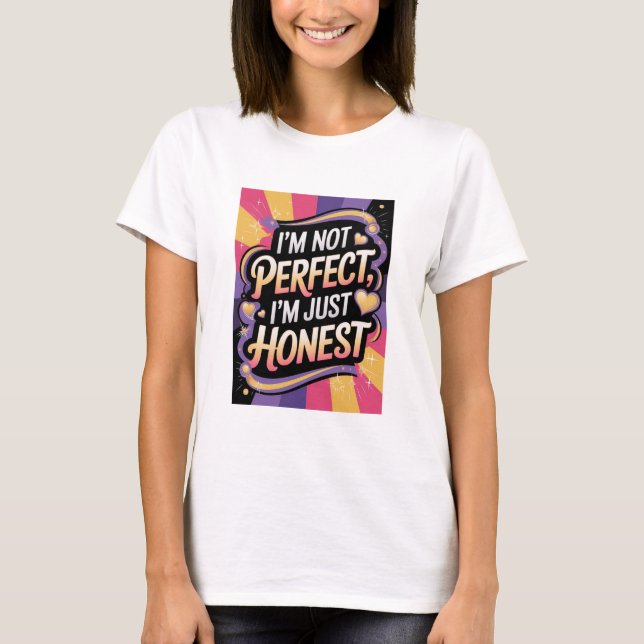 À propos de moi phrases de motivation T-shirt (Devant)