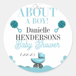 À propos d'un Autocollant d'invitation de Baby sho