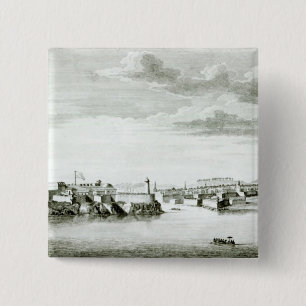 A Prospect of the Moro Castle and City of 2 Inch Square Button