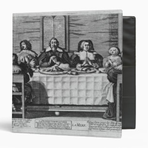 A Protestant family blessing the meal Binder