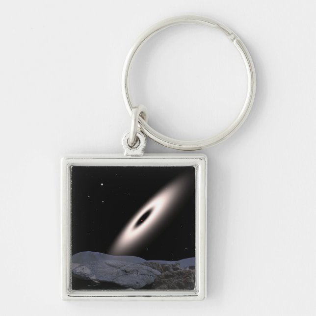 A protoplanetary disc keychain (Front)