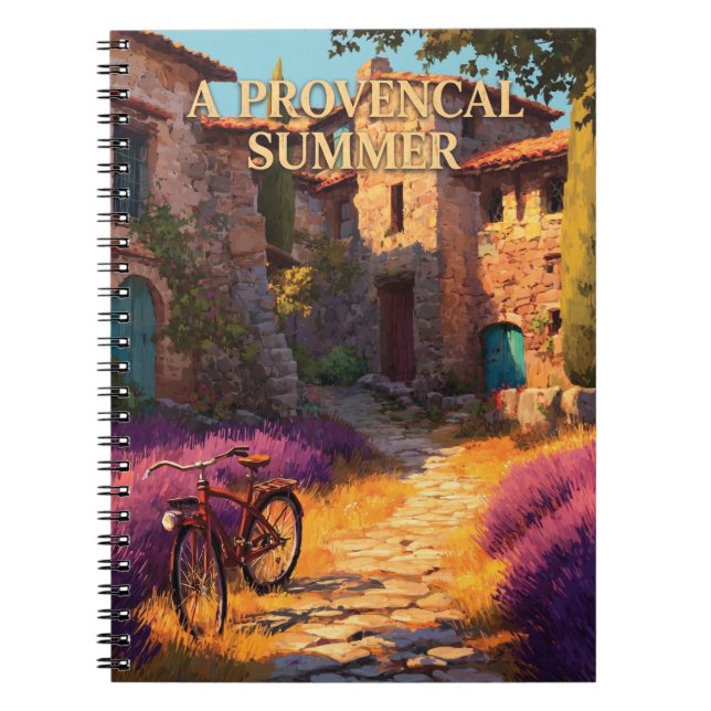 A Provencal Summer Travel Poster Notebook (Front)