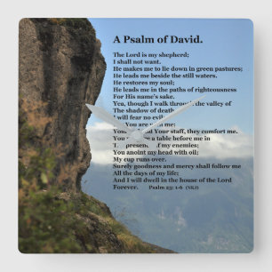 A Psalm Of David Wall Clock